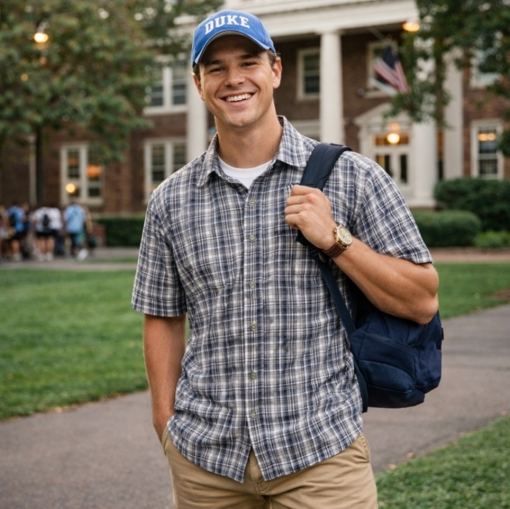The North Face Mens S Plaid Button Up Fratboy Collegecore Preppy Outdoor Shirt